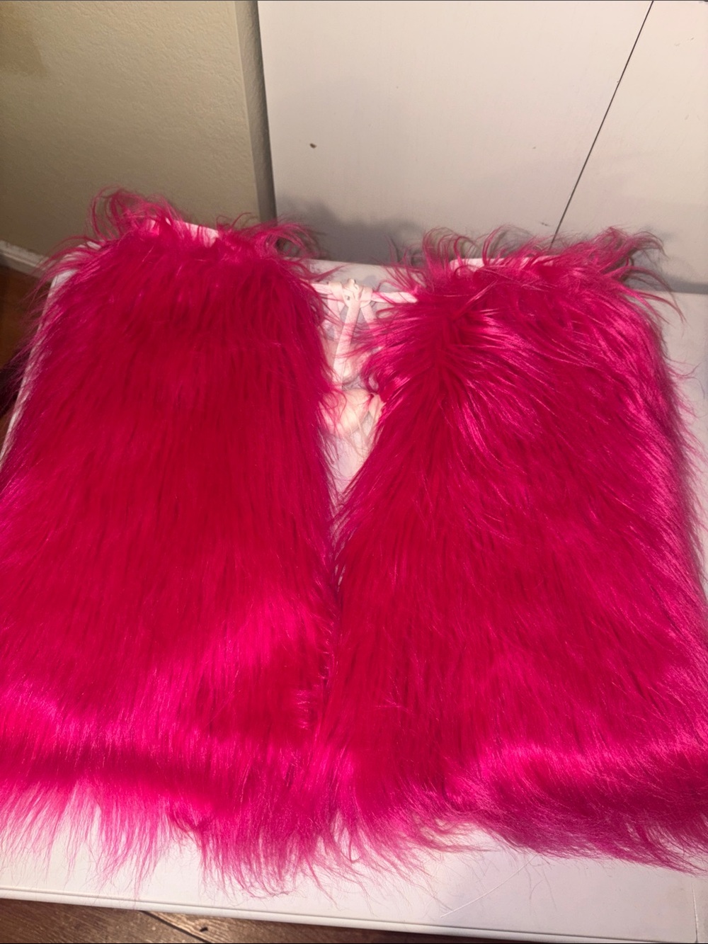 Hot pink fluffies